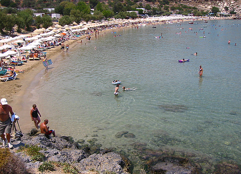 Lindos beach på Rhodos
