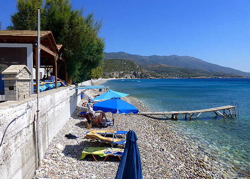 Samos bästa stränder. Balos beach.  