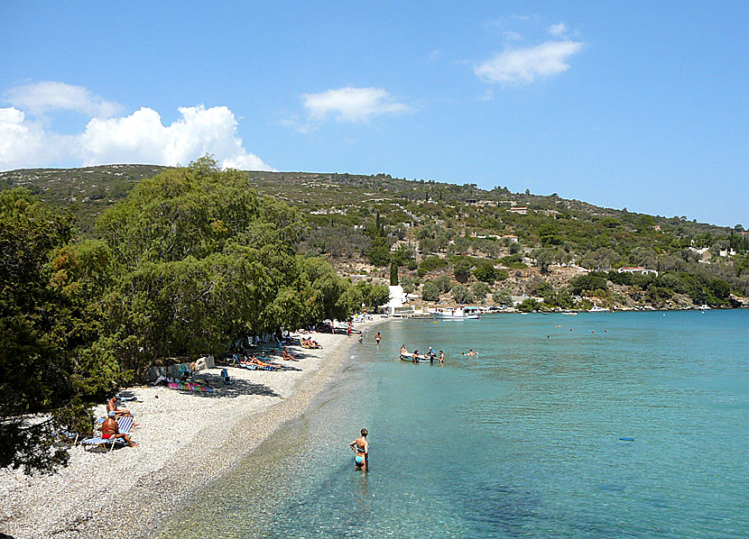 Samos bästa stränder. Kerveli beach. 