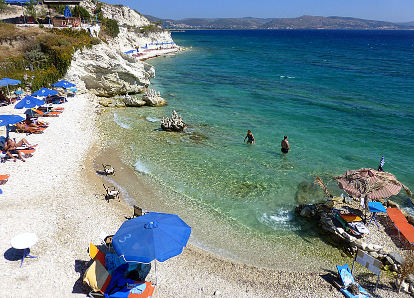 Papa beach på Samos.