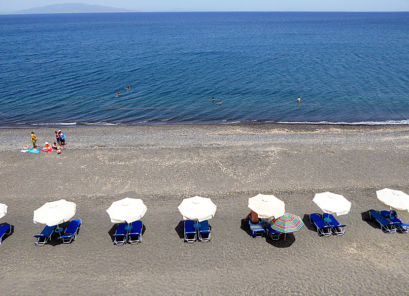 Baxedes beach på Santorini.