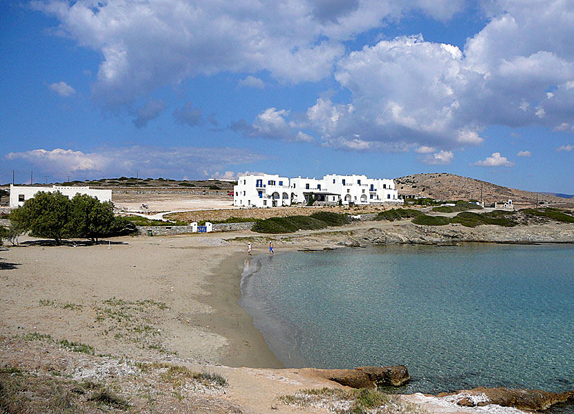 Lioliou beach på Schinoussa.