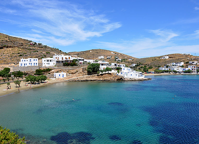 Stränderna i Faros på Sifnos.
