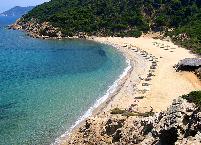 Agistros beach på Skiathos.