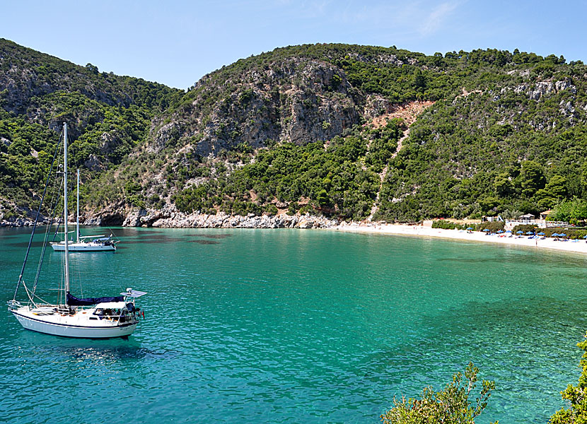 Limnonari beach på Skopelos.