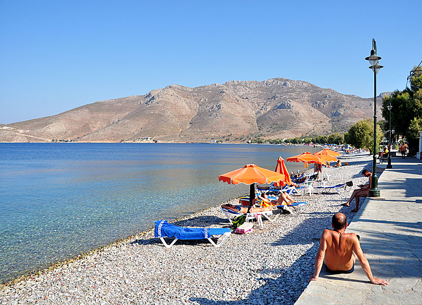 Livadia beach på Tilos.