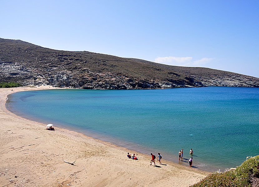 Kolymbithra beach på Tinos.