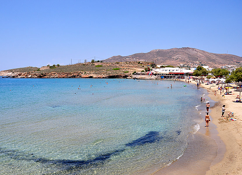 Syros bästa stränder. Agathopes beach.  