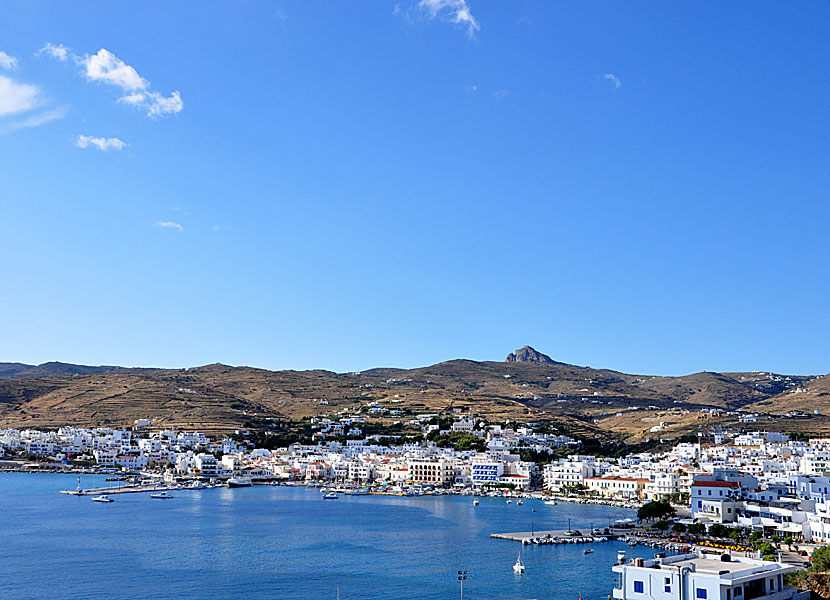 Tinos stad på Tinos.