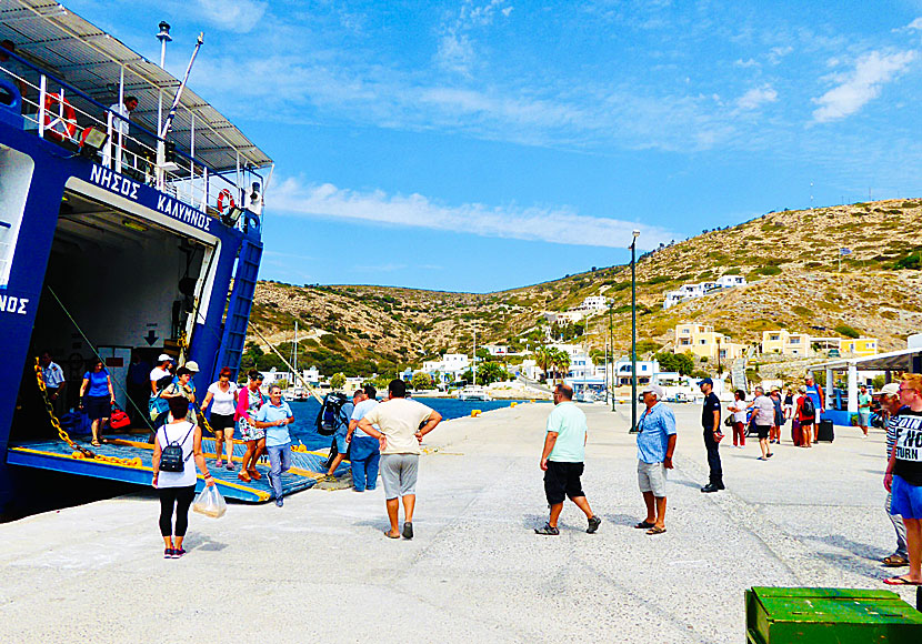 Nisos Kalymnos i hamnen på Agathonissi.