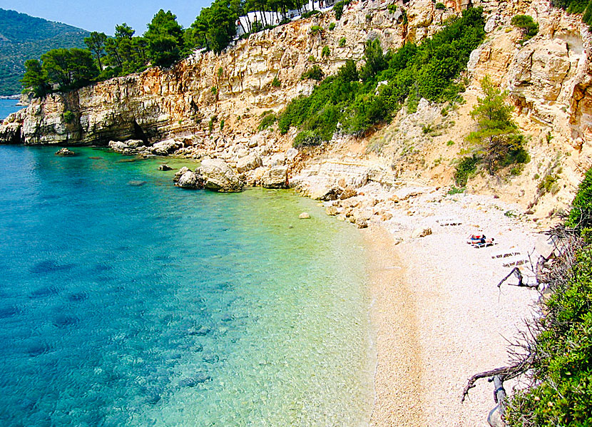 Alonissos bästa stränder. Marpunta beach.