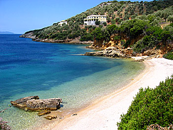 Megali Amos beach på Alonissos.