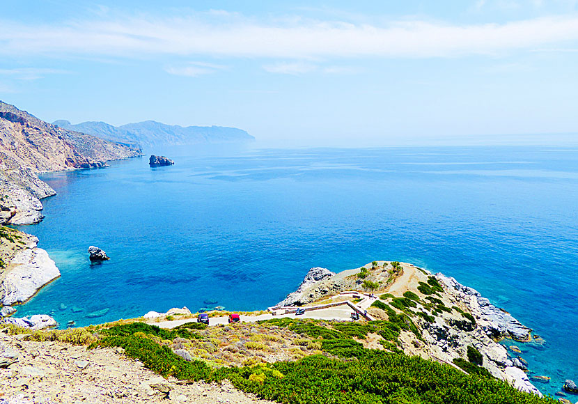 Agia Anna. Klippor. Strand. Amorgos.