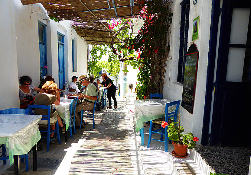 Tavernos i Chora på Amorgos.
