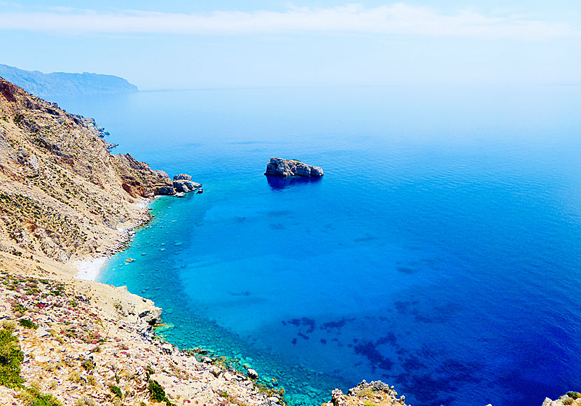 Från klostret på Amorgos har man fantastisk utsikt över Det stora blå.  