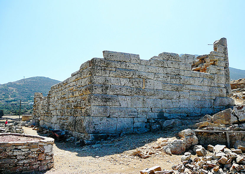 Agia Triada Tower på södra Amorgos. 