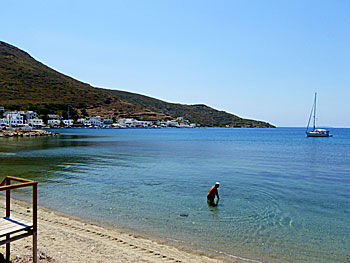 Katapola beach på Amorgos.