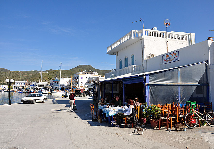Taverna Mouragio i Katapola på Amorgos.