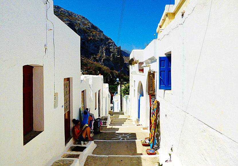 I Langada på Amorgos finns många vackra gränder att fotografera.