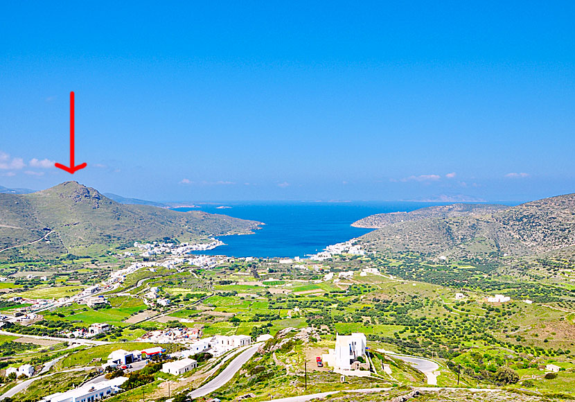 Minoa ligger ovanför Katapola på Amorgos.