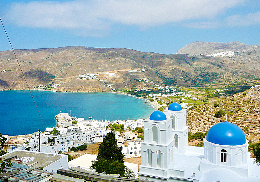 Den vackra kyrkan i Kato Potamos på Amorgos i Småkykladerna. 