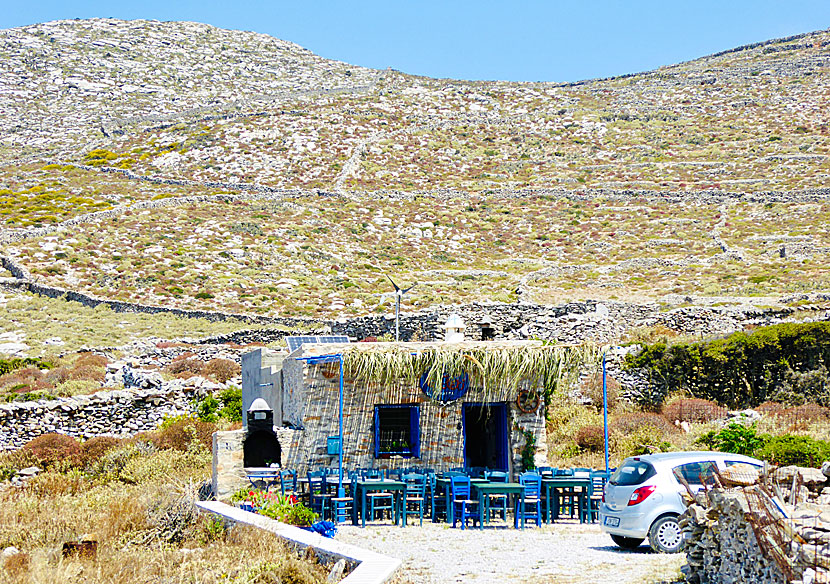 Taverna To Steki tou Machera på Amorgos är en av de minsta tavernor jag har sett i Grekland.