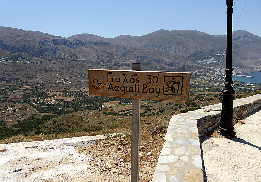 Vandringen mellan Tholaria och Aegiali på Amorgos tar cirka 30 minuter. 