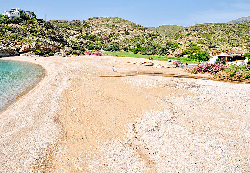 Taverna Aphrodites Delights är den enda restaurangen på Vitali beach.