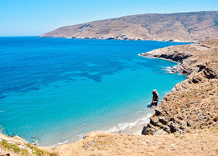 Tis Grias to Pidima beach. The Old Lady Beach. Andros.