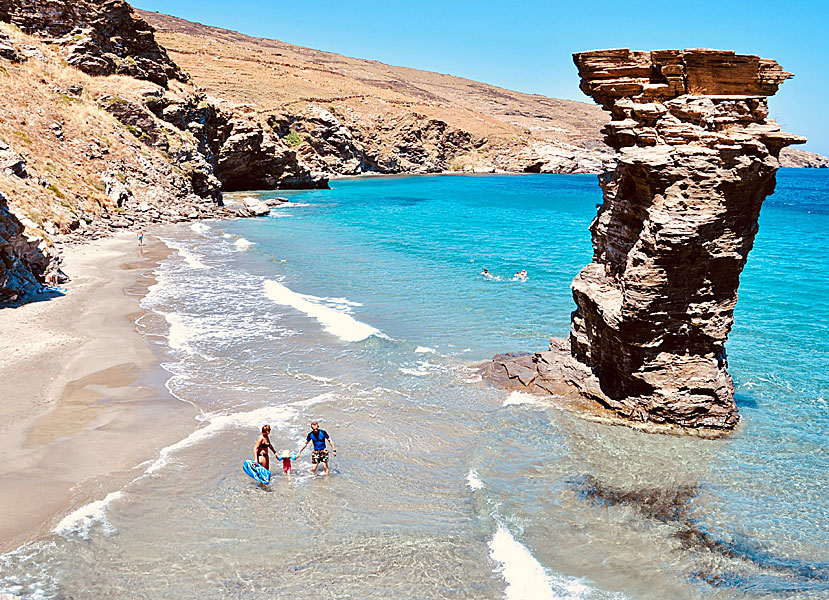 Tis Grias to Pidima beach på Andros.