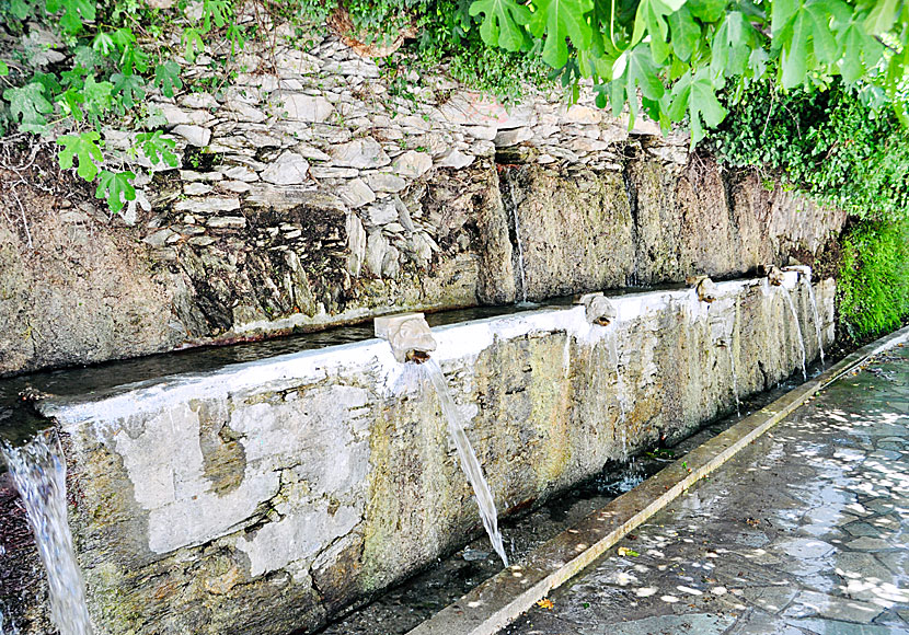 Springs of Menites, eller Springs of Dionysos, i Menites på Andros i Kykladerna.