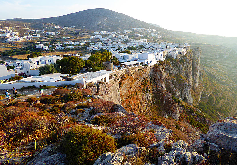 Chora på Folegandros  i Grekland.