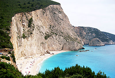 Porto Katsiki på Lefkas.