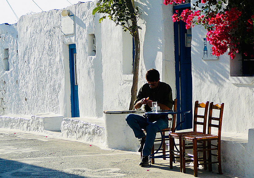 Me Myself I med Joan Armatrading på ett kafé i Panagia (Chora) på Schinoussa i Grekland.