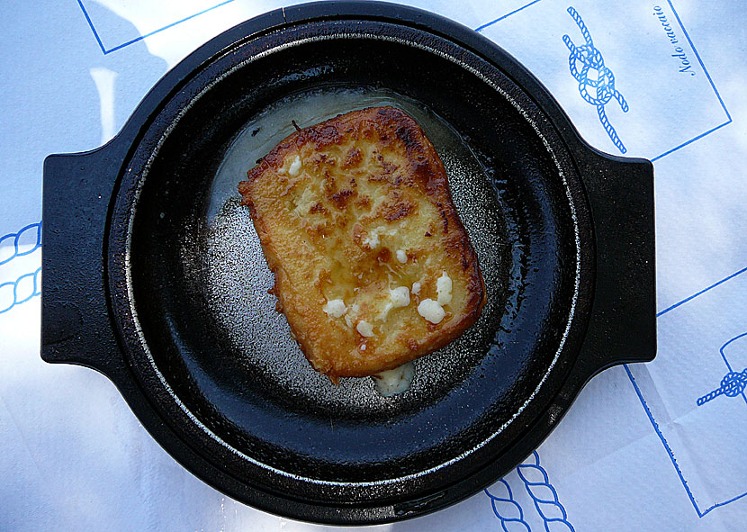 Saganaki. Graviera. Kefalotiri.