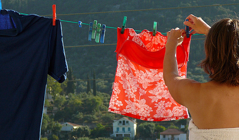 Tvätta i Grekland