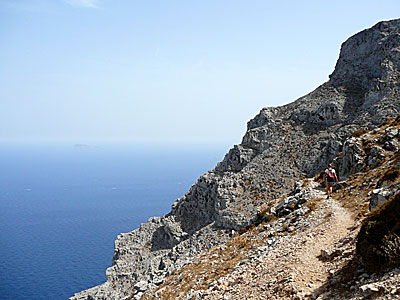 Vandra på Amorgos i Grekland. Kalimera. 