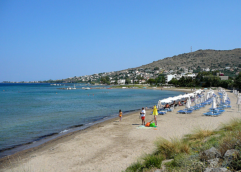 Marathonas beach på Egina.