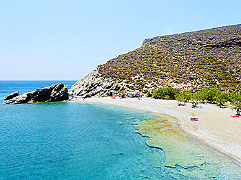 Agios Nikolaos beach på Folegandros. 