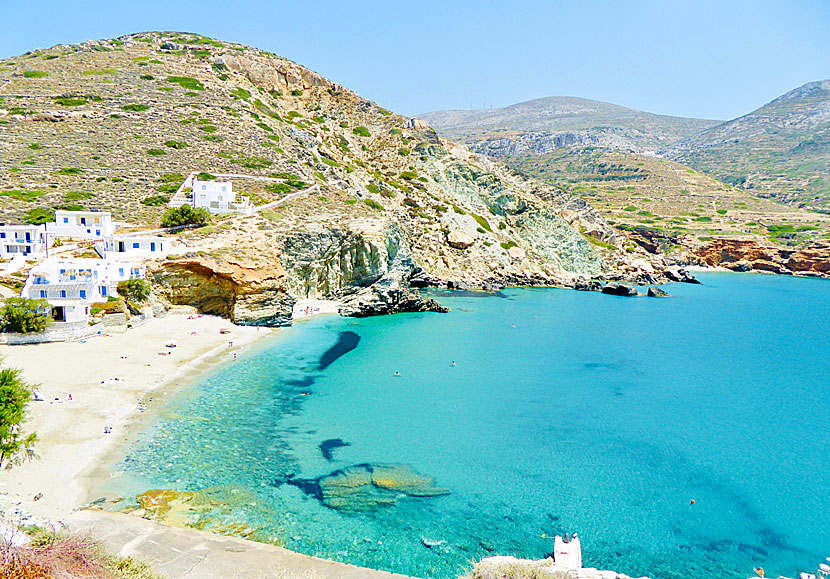 Angali beach. Folegandros. Kreikka.