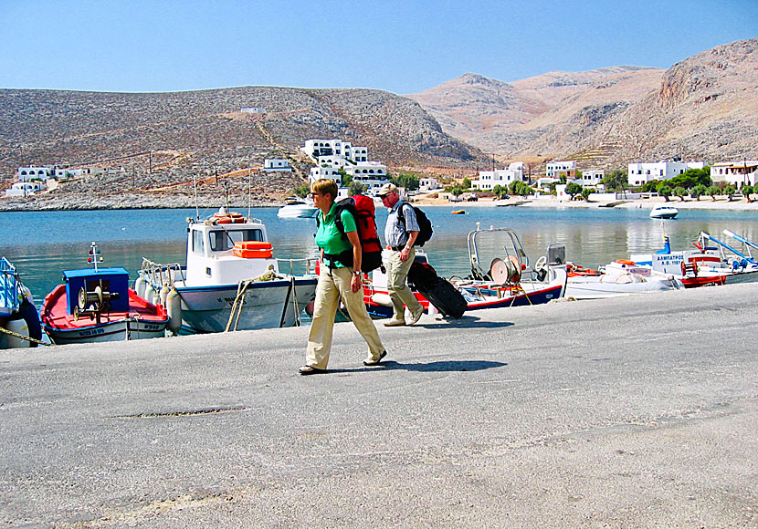 Färjori hamnen i Karavostasi på Folegandros.