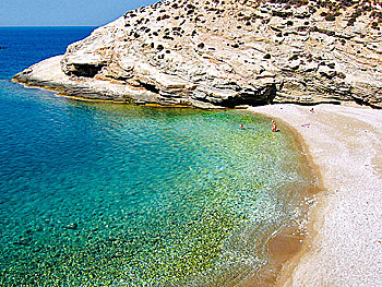 Livadaki beach på Folegandros. 