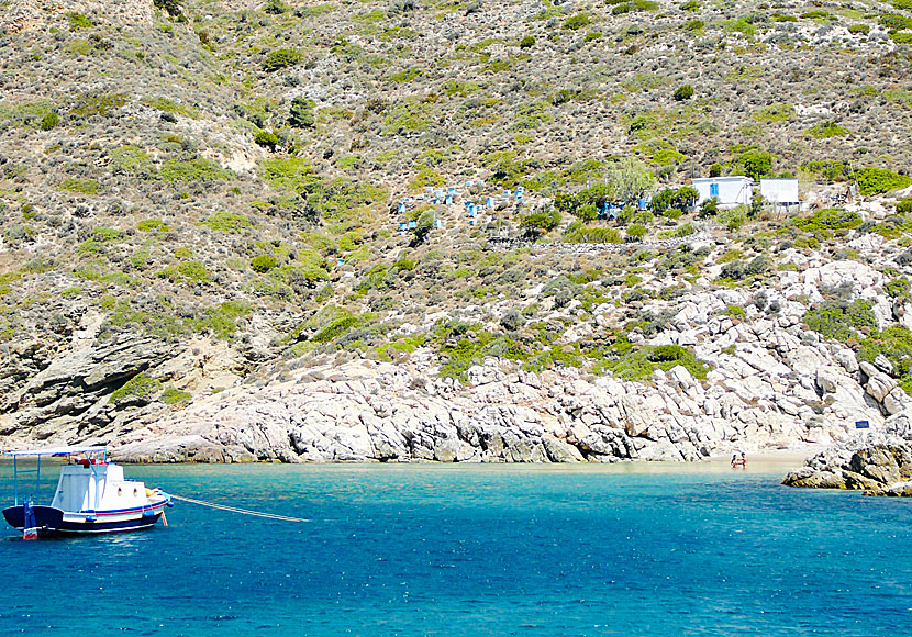 Agios Ioannis beach på Fourni.