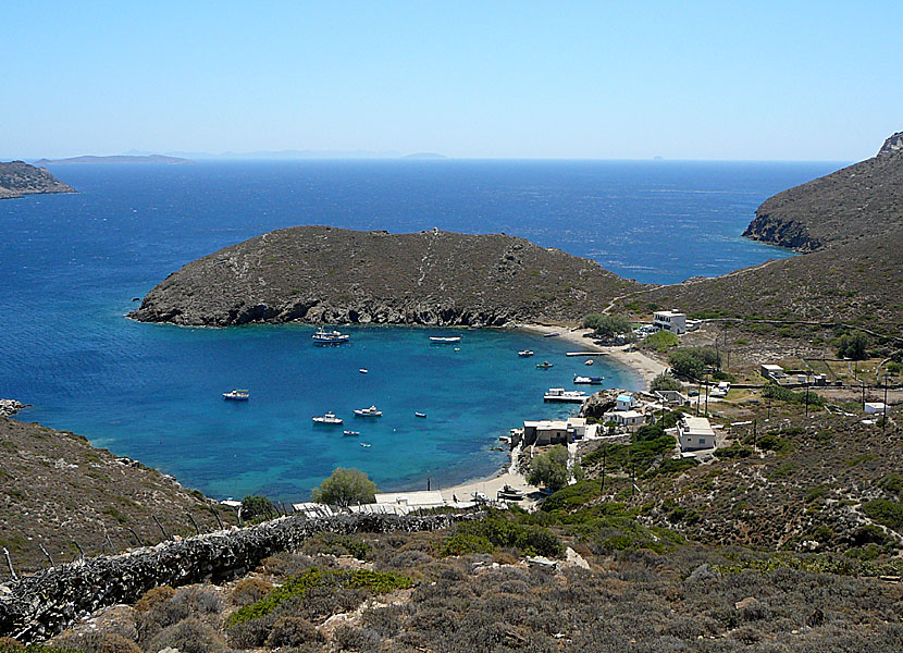 Keramido beach på Thymena utanför Fourni.