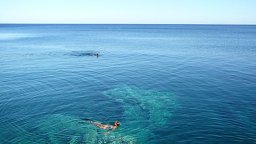 Snorkla. Agia Anna beach. Amorgos.