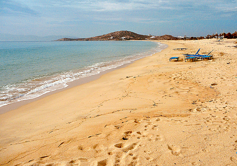 Agios Prokopios beach på Naxos.