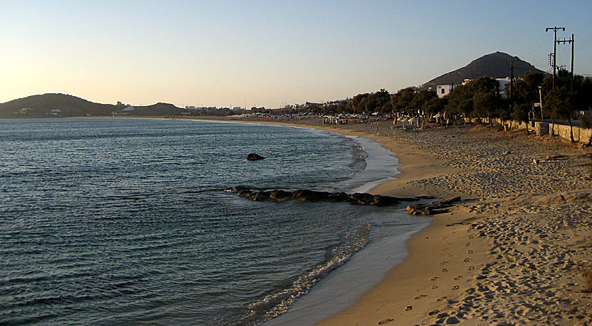 Solnedgång. Agios Prokopios. Naxos.