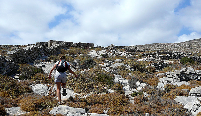 Vandra till Chalara på Amorgos.