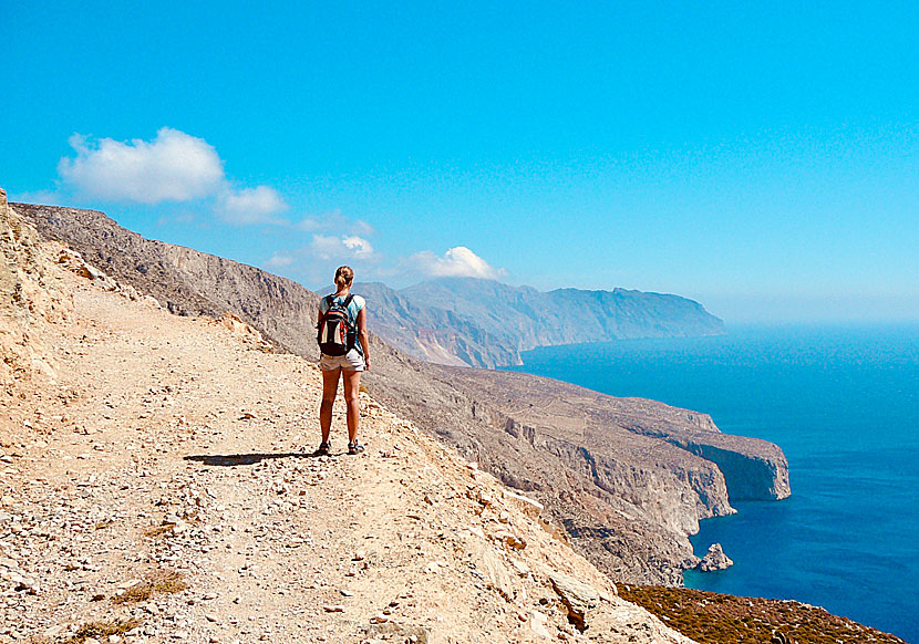 Vandra på Amorgos.