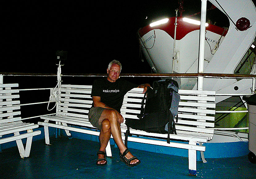 Nattfärja mellan Kastellorizo och Rhodos.